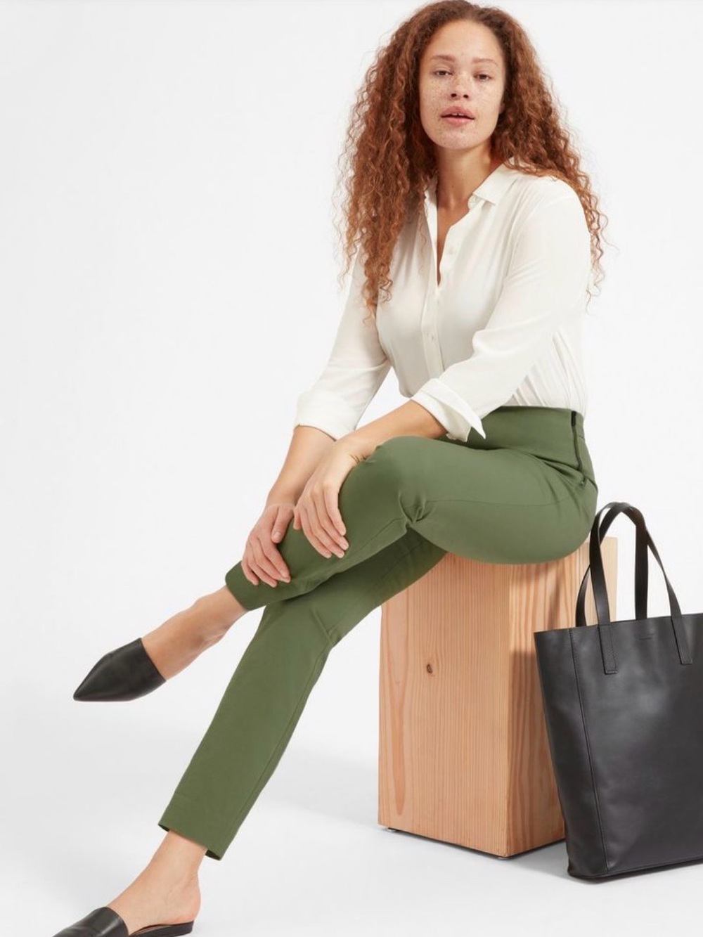 Everlane The Side Zip Work Pants Sz 8